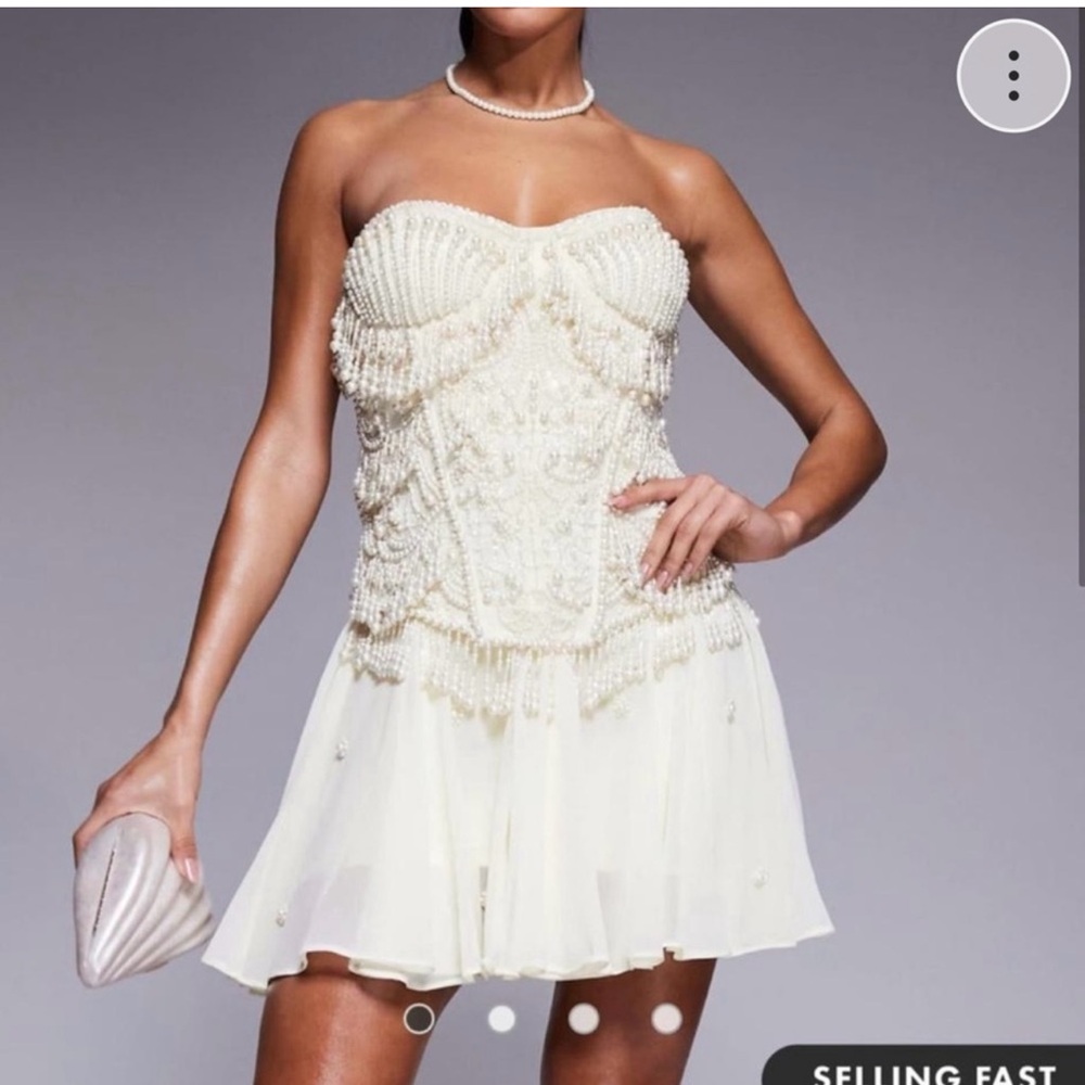 ASOS Pearl Dress - Bridal size 10